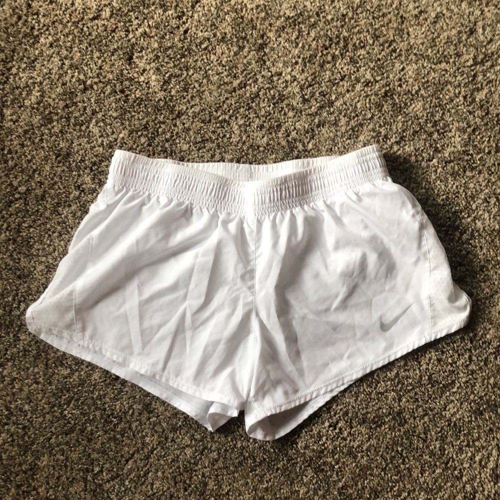 Nike White Dry-Fit shorts